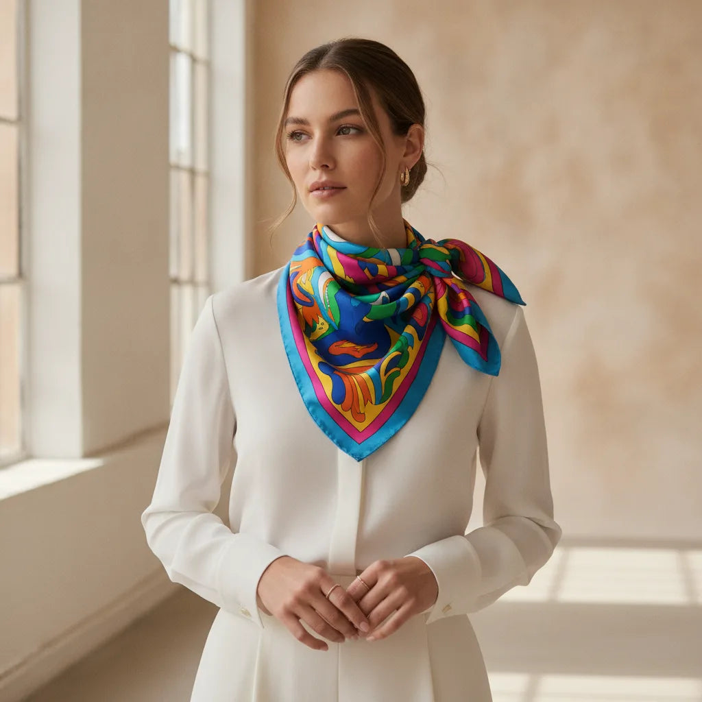 Comment nouer foulard carré cou | 8 techniques